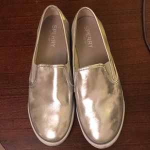 Sperry Silver Sneakers